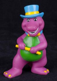 Barney the Dinosaur Baseball Player PVC Figure Lyons Group